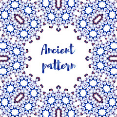 Frame with monograms for design and decorate.