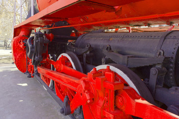 Locomotive Red Communard. Left rear view