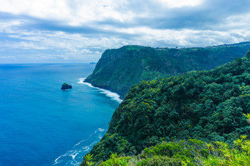 Fototapeta na wymiar Viewpoint over the north coast of Madeira