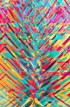 Colorful pixel dust