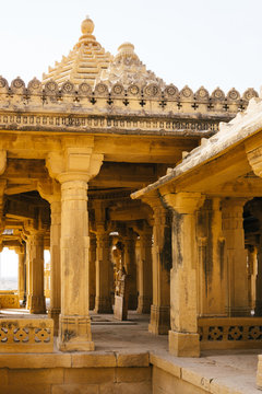 Columns in Royal Cenotaphs at Bada Bagh