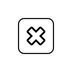 Close vector icon. Delete icon. remove, cancel, exit symbol
