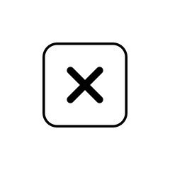 Close vector icon. Delete icon. remove, cancel, exit symbol