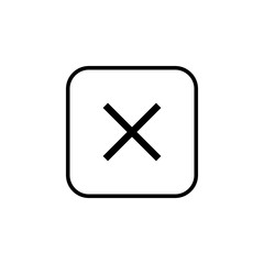 Close vector icon. Delete icon. remove, cancel, exit symbol