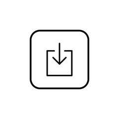Download icon vector. Downloading vector icon