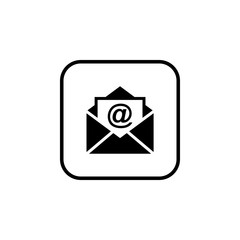 Mail icon vector. E-mail icon. Envelope illustration. Message