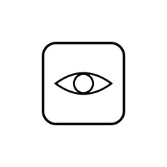 Eye icon vector. Look and Vision icon. Eye vector icon