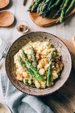 Asparagus risotto