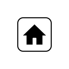 Home icon vector. House vector icon