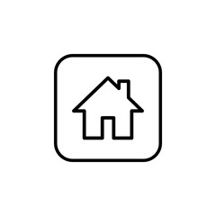 Home icon vector. House vector icon