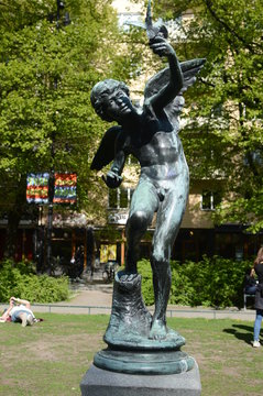 Mariatorget, Stockholm,, Scupture, 