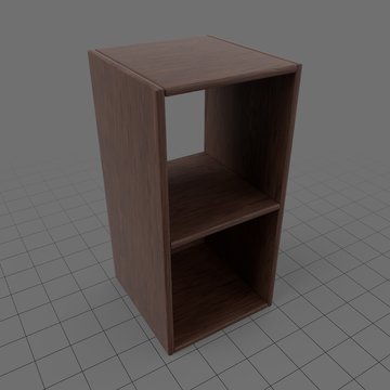 Wooden shelf unit