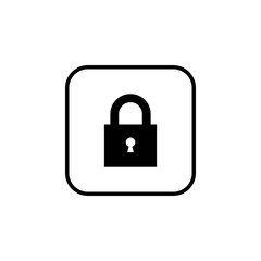 Lock icon vector. Encryption icon. Lock Icon in trendy flat style isolated. Security symbol