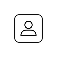 people icon. person icon. User Icon in trendy flat style isolated