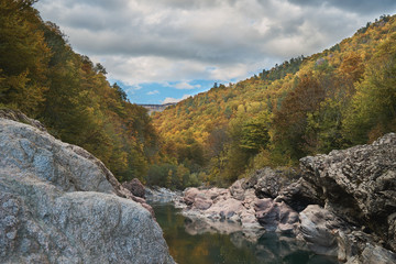 river in the mountains