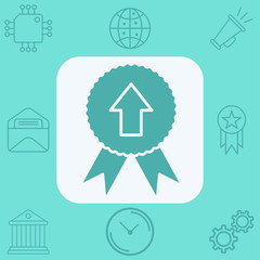 Success vector icon sign symbol