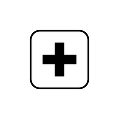 Fototapeta premium Plus Icon vector. Add icon. Addition sign. Medical Plus icon