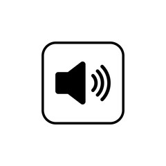 Speaker icon vector. Volume icon. Loudspeaker icon vector. volume button