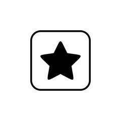 Star Icon vector. Star vector icon. Star Icon in trendy flat style isolated on white background. Rating symbol for web design