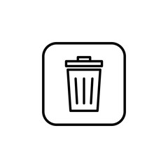 Trash icon vector. trash can icon. Delete icon vector