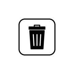 Trash icon vector. trash can icon. Delete icon vector