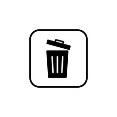 Trash icon vector. trash can icon. Delete icon vector