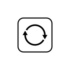 Update icon vector. Reload symbol. refresh icon