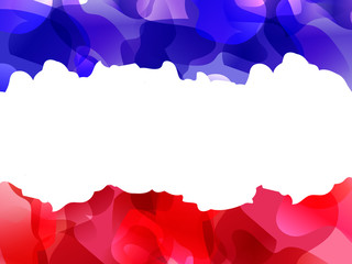 Obraz premium Fourteen of July. Vector illustration with French flag