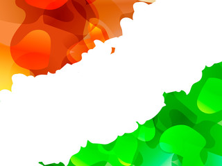 Happy independence Day. Vector illustration with Indian flag