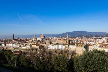 panoramic view of florence italy