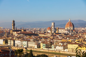 Fototapeta na wymiar view of florence from Piazzale Michelangelo