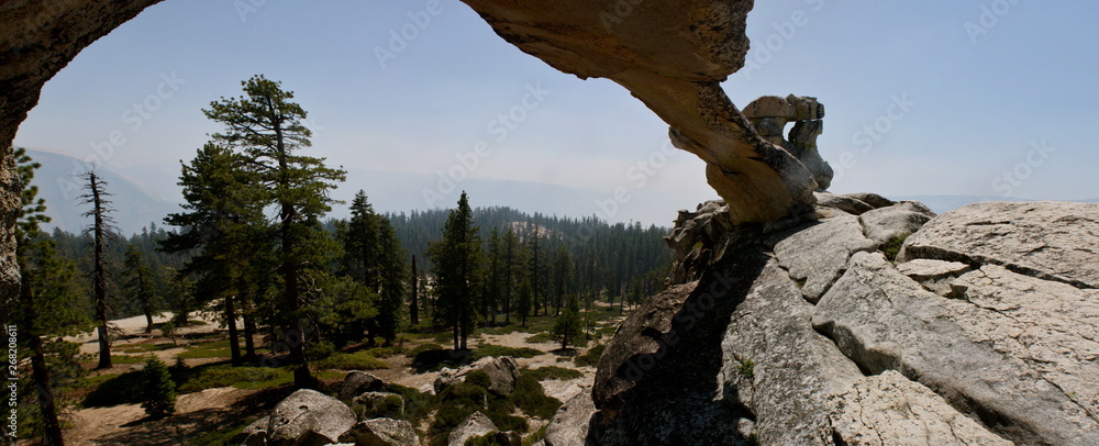 Wall mural Natural Stone Arch in Yosemite National Park in California