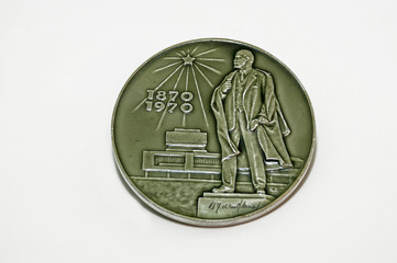 Table medal. 100th anniversary of Lenin.