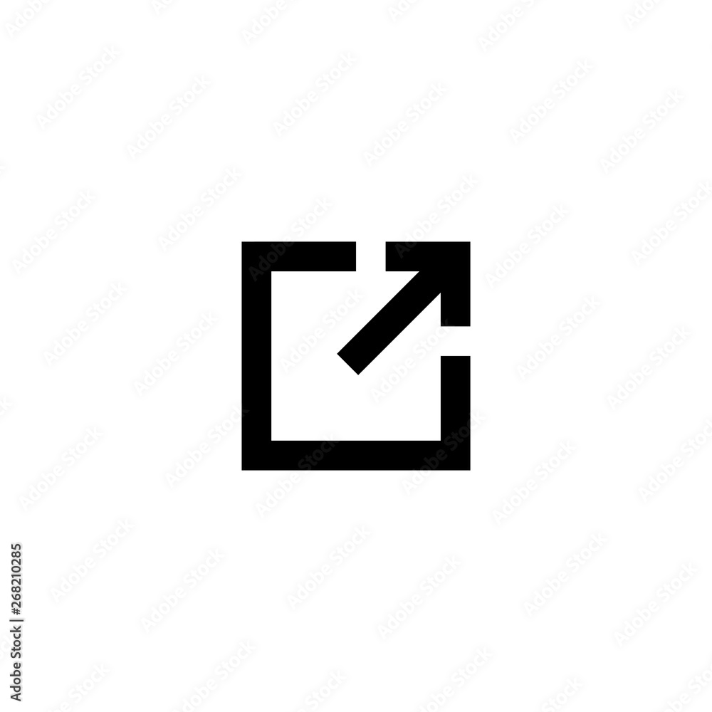 Poster link icon. link vector icon. external link symbol vector icon. hyperlink symbol.