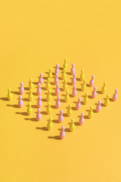 Bowling pins and ball .