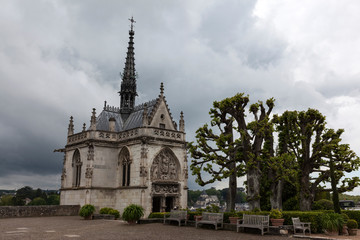 Fototapeta na wymiar The chapel of Saint Hubert at Chateau Ambroise
