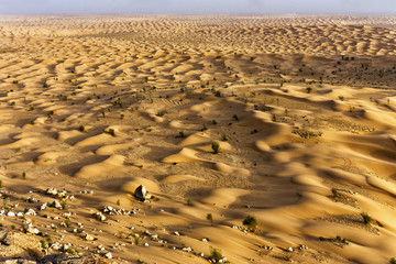 Dunes in the Sahara Desert, Tunisia.