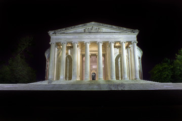 Fototapeta premium memorial at night in washington dc