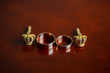 men's wedding accessories on the wedding day