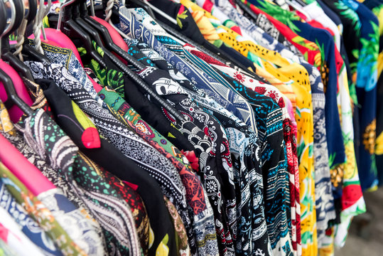 Colored patterned shirts