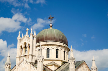 Obraz premium The Church of Archangel Michael in the square of Bellavista. Montenegro, Herceg Novi