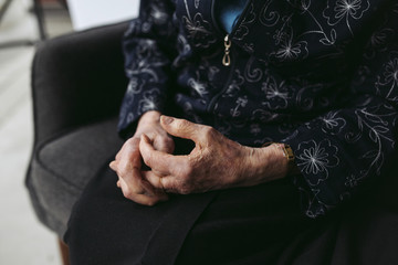 103 year old womans hands