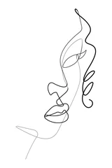  Female Face Portrait One Continuous Line Vector Graphic  © thirteenfifty