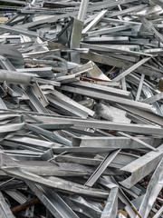 Heap of metal scrap