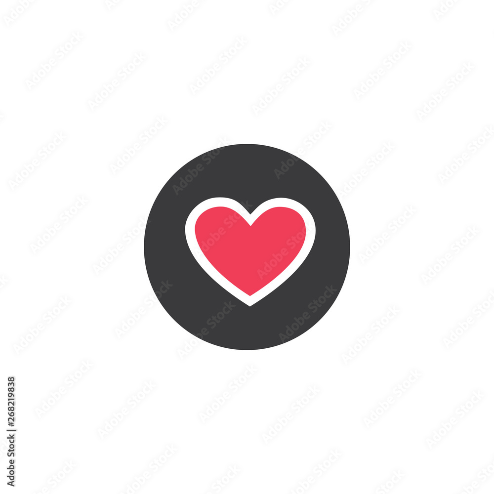 Wall mural background with heart shape