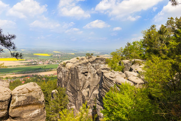 Landscape of mountains