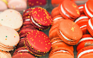 colorful macaroon cakes