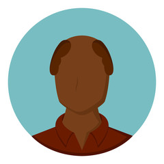 Isolated beauty avatar of a man - Vector