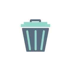 Illustration of trash bin icon
