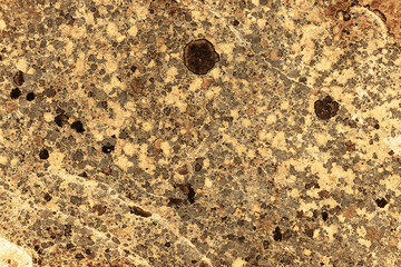 Vintage yellow background. Rough painted wall of aspen gold color. Imperfect plane of golden colored. Uneven old decorative toned backdrop of yellow tint. Texture of gold hue. Ornamental stony surface